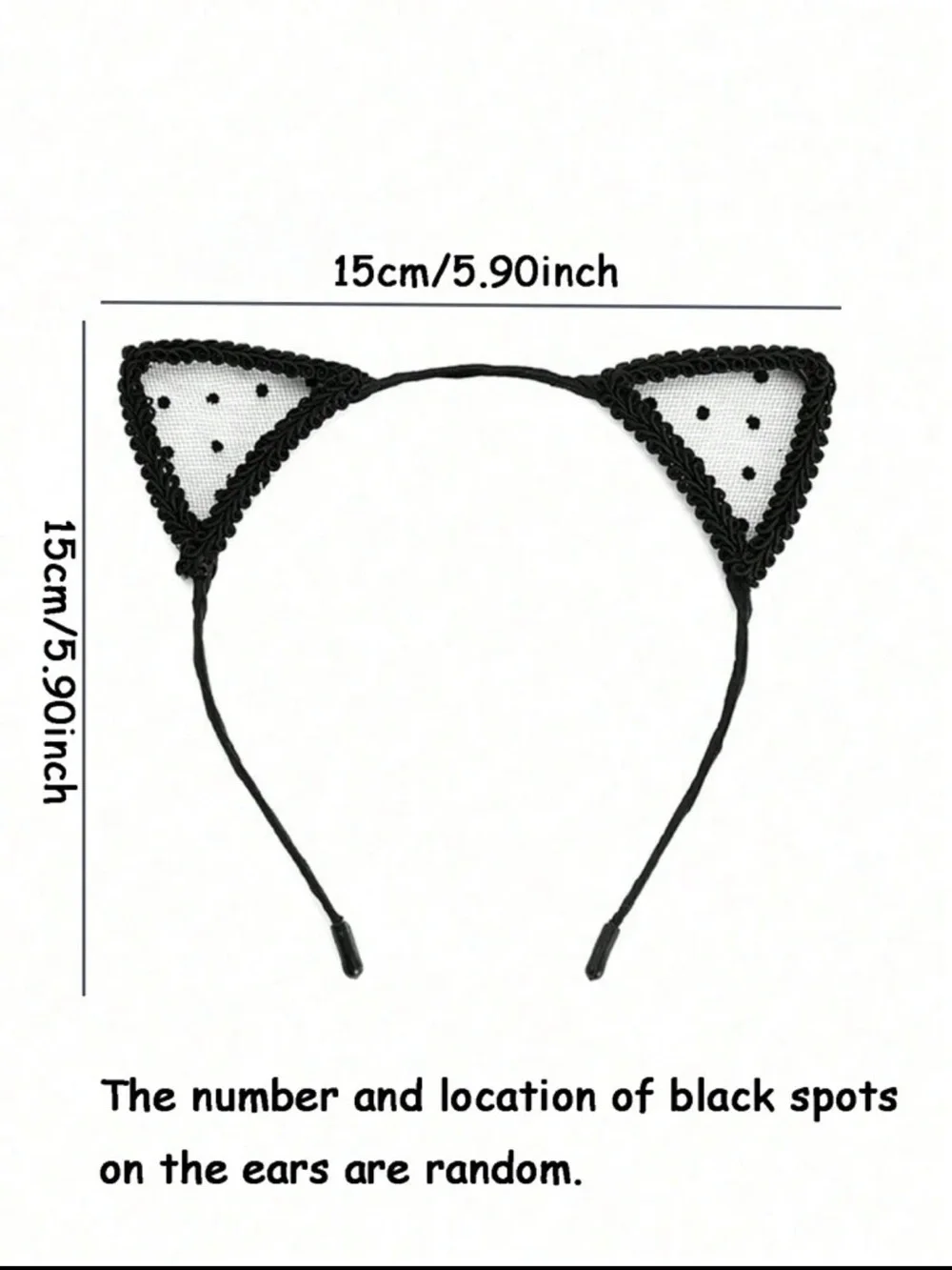 Black Cat Ear Headband
